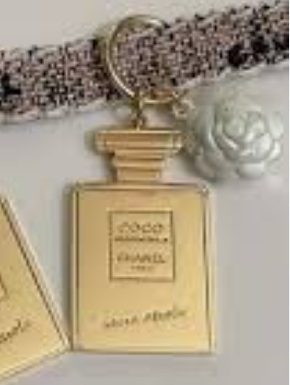 New Chanel Coco Mademoiselle Crush Absolu Perfume Bottle Ceramic Camellia CHARM - Picture 12 of 12